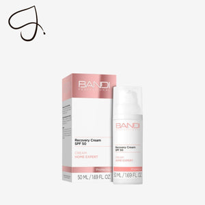BANDI Recovery Cream SPF 50 packaging on a white background