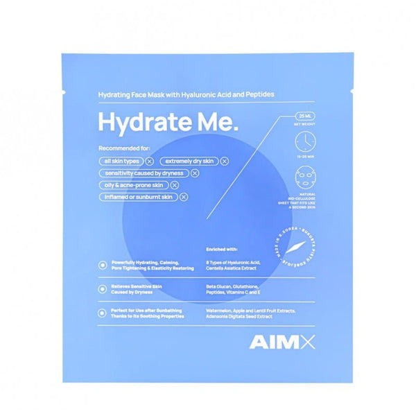 AIMX "Hydrate Me" Moisturising Sheet Mask With Peptides
