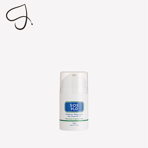 SOS H2O skincare product on a white background