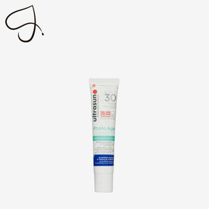 Tube of Ultrasun sunscreen on a white background