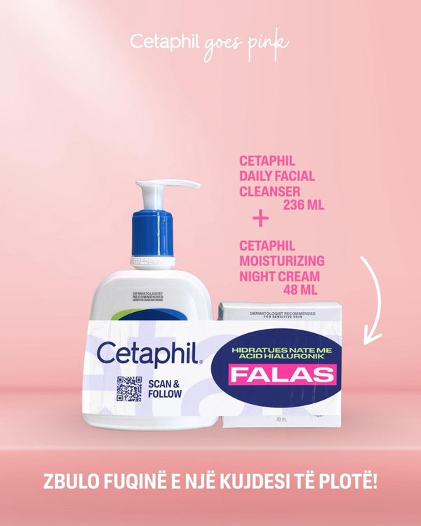 Cetaphil PINK OCTOBER BUNDLE Daily cleanser+Night cream